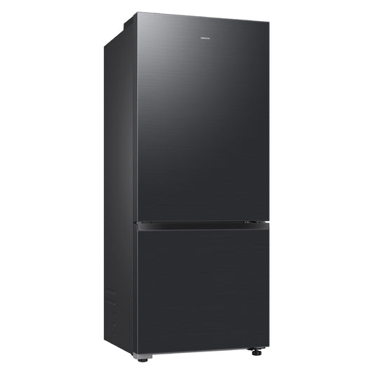 Samsung 427L Bottom Mount Fridge Freezer - Matte Black Steel