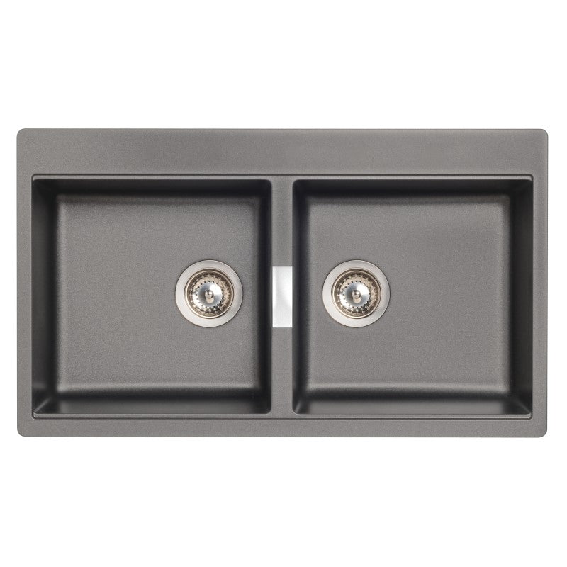 Schock Horizont N200 Stone Double Bowl - Grey