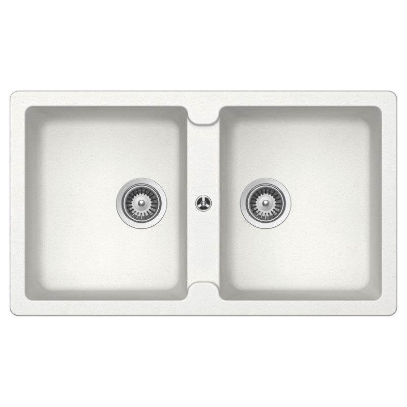 Schock Typos N200 Alpine Double Bowl Sink - White