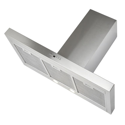 Schweigen 90cm Silent Canopy Rangehood for Heavy Cooking - Silver