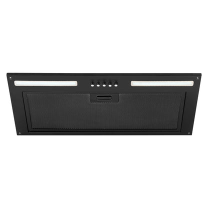 Schweigen 60cm Undermount Rangehood with In-Built Motor - Black