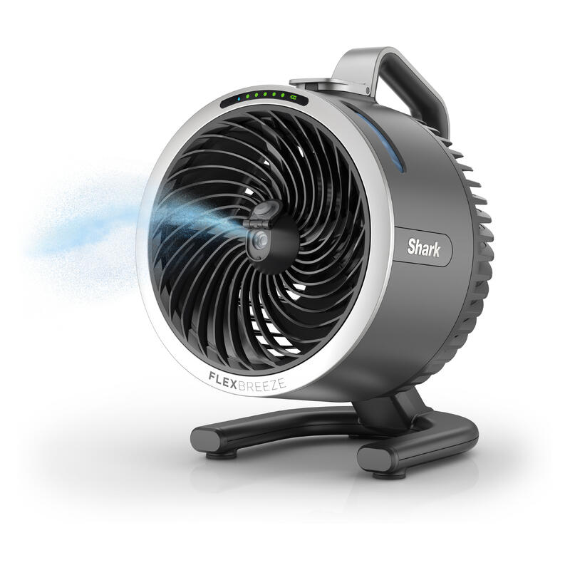 Shark FlexBreeze HydroGo Misting Portable Desk Fan - Dark Grey
