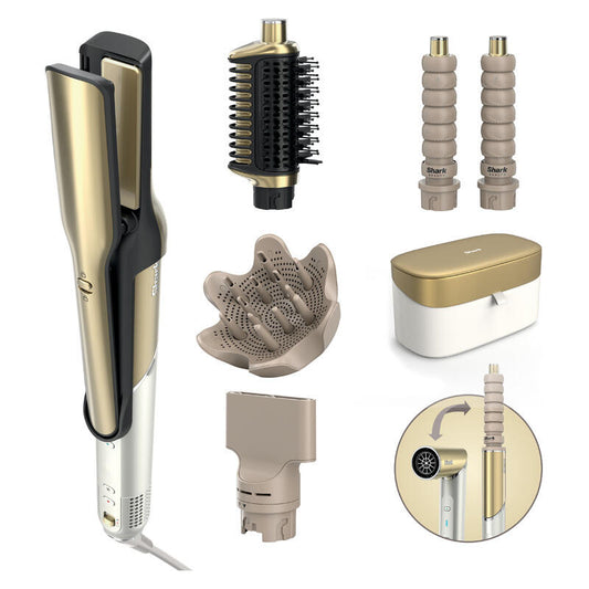 Shark Glam Ceramic Air Styler & Dryer - Soft Gold