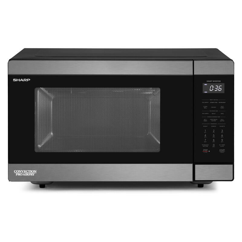 Sharp 36L Pro Airfry Convection Microwave - Black Stainless Steel
