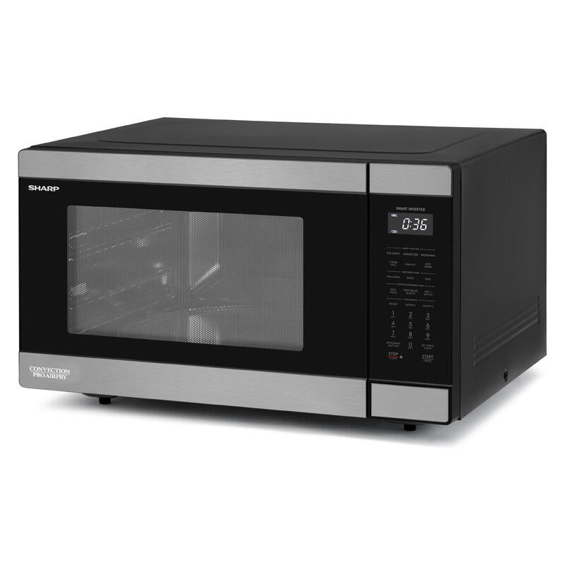 Sharp 36L Pro Airfry Convection Microwave - Black Stainless Steel
