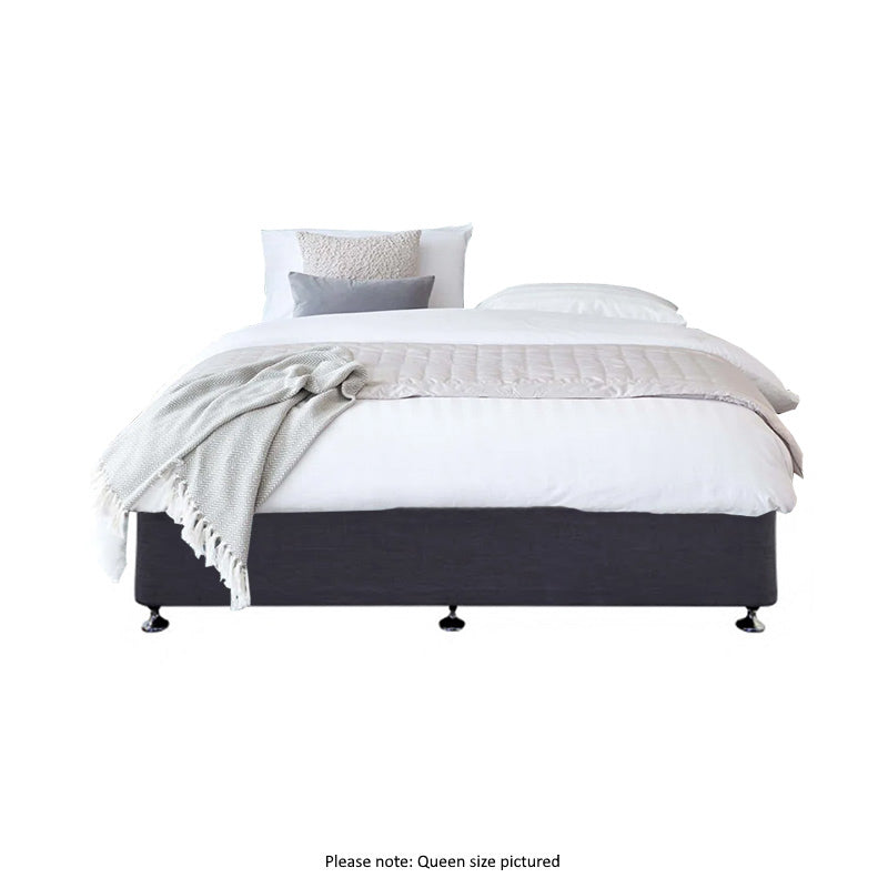 SLEEPEEZEE Designer Long Single Bed Base - Graphite