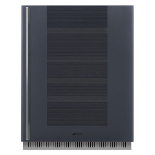 Smeg 38 Bottle Built-In Wine Fridge - Grey (Linea) RH