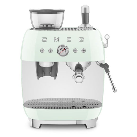 Smeg 50's Style Espresso Machine with Grinder - Pastel Green