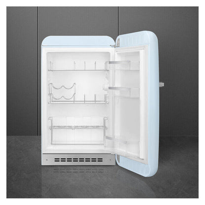 Smeg 135L 50's Style Retro Bar Fridge Right Hand Hinge - Blue