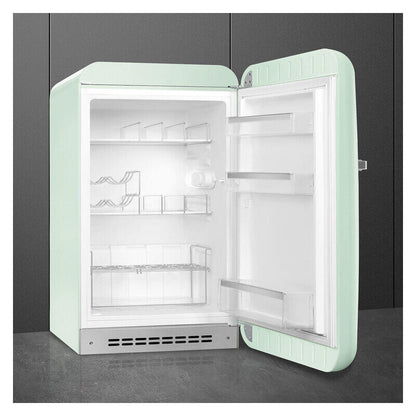 Smeg 135L 50's Style Retro Bar Fridge Right Hand Hinge - Green