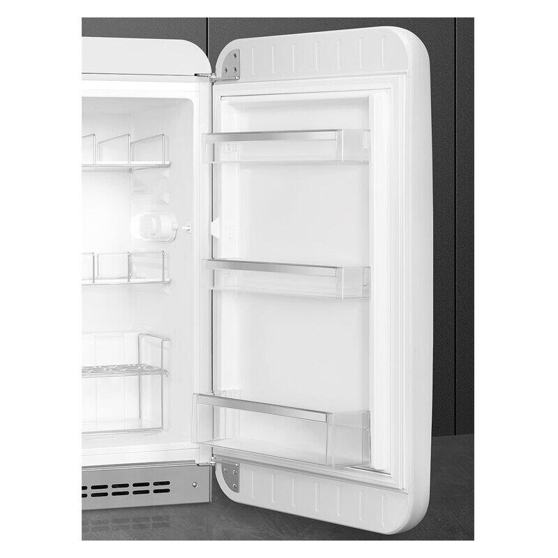 Smeg 135L 50's Style Retro Bar Fridge Right Hand Hinge - White