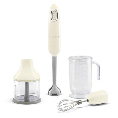 Smeg Hand Blender with Accessories 50's Style - Cream