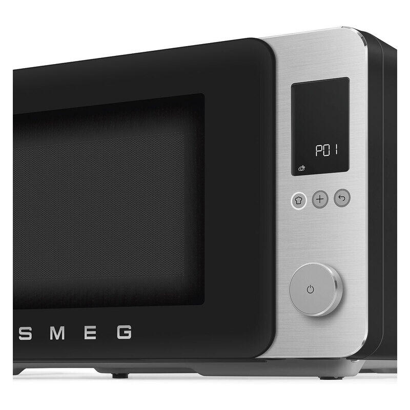 Smeg 27L Combi Microwave Oven - Matte Black