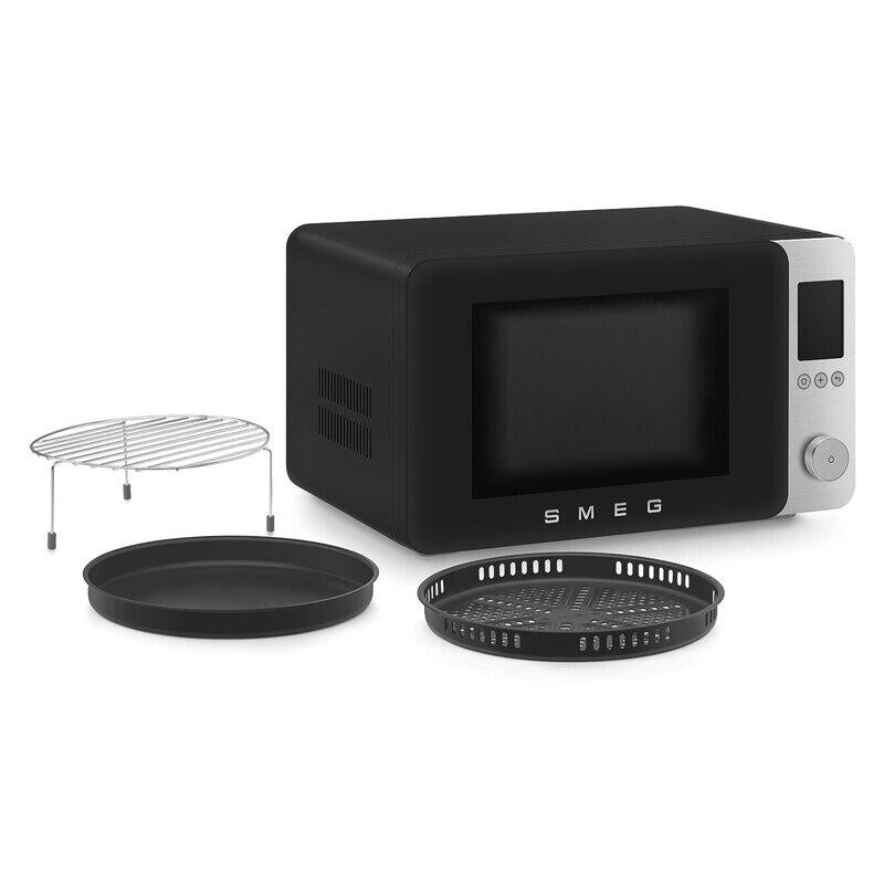 Smeg 27L Combi Microwave Oven - Matte Black