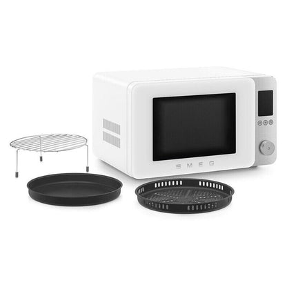 Smeg 27L Combi Microwave Oven - Matte White