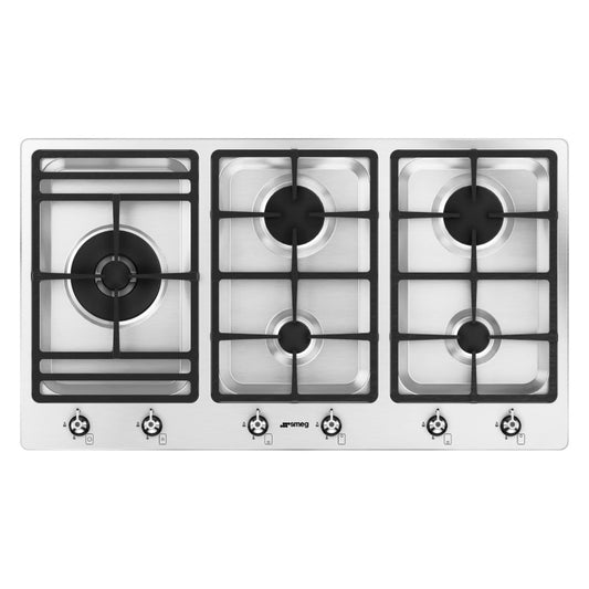 Smeg 90cm Classic 5 Burner Gas Cooktop