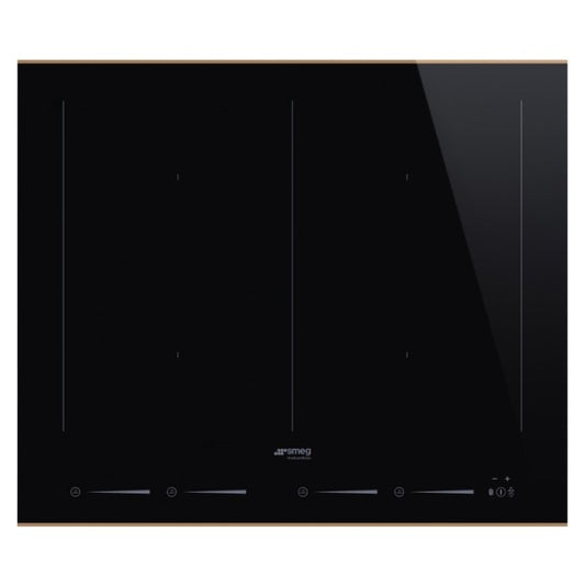 Smeg 60cm 4 Zone Induction Cooktop - Black/Copper (Dolce Stil Novo)