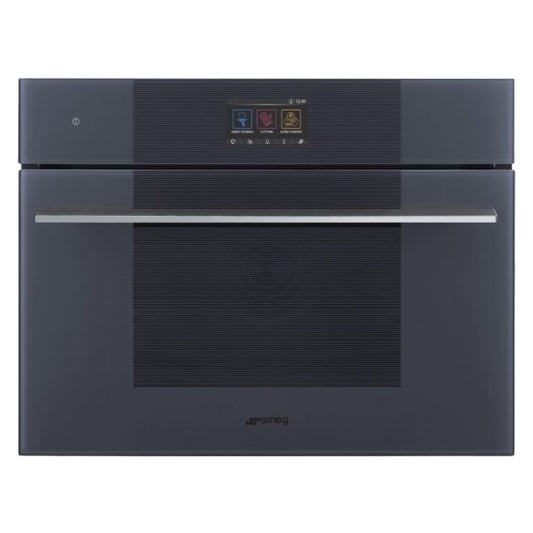 Smeg 45cm Built-In Compact Multifunction Oven - Grey (Linea Speedwave Galileo)