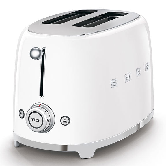 Smeg Retro Style 2 Slice Toaster - White