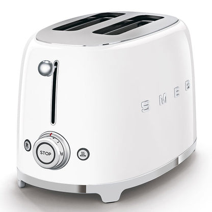 Smeg Retro Style 2 Slice Toaster - White
