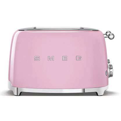 Smeg Retro Style 4 Slice Toaster - Pastel Pink