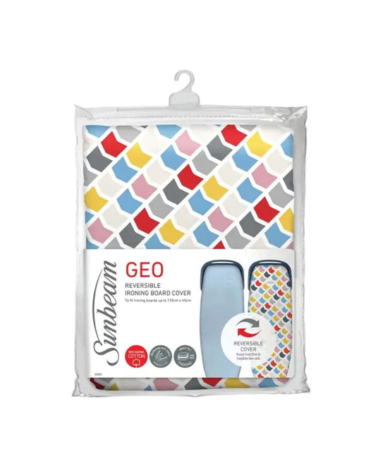 Sunbeam Geo Print Reversible Ironing Board Cover
