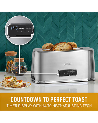 Sunbeam Arise Collection 4 Slice Toaster - Stainless Steel