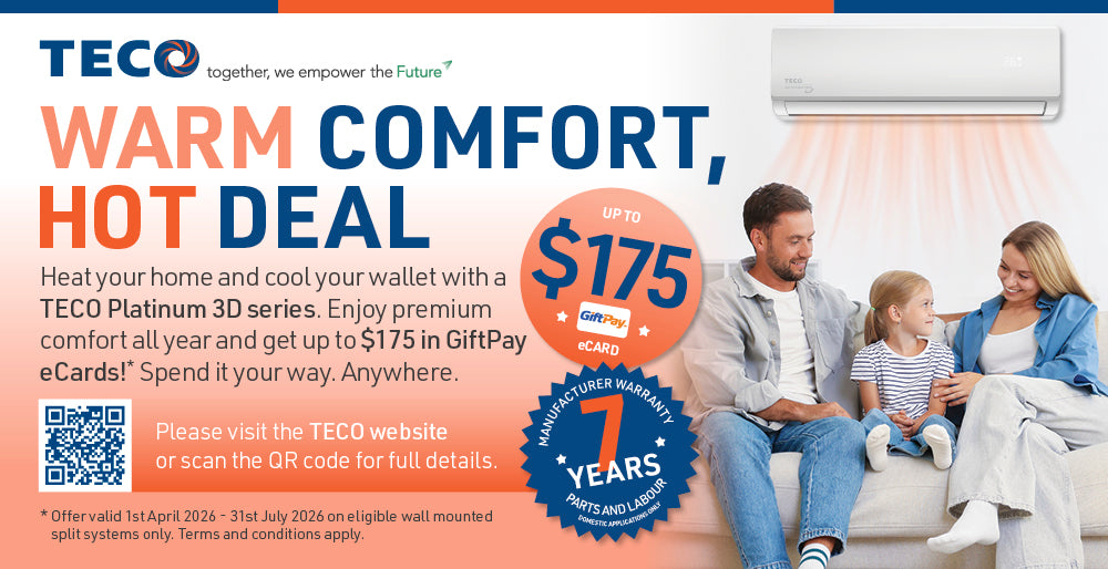 Receive up to $175 in GiftPay eCards with select TECO purchases
