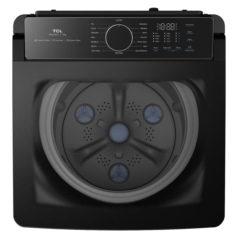 TCL 10kg Top Load Washer - Grey