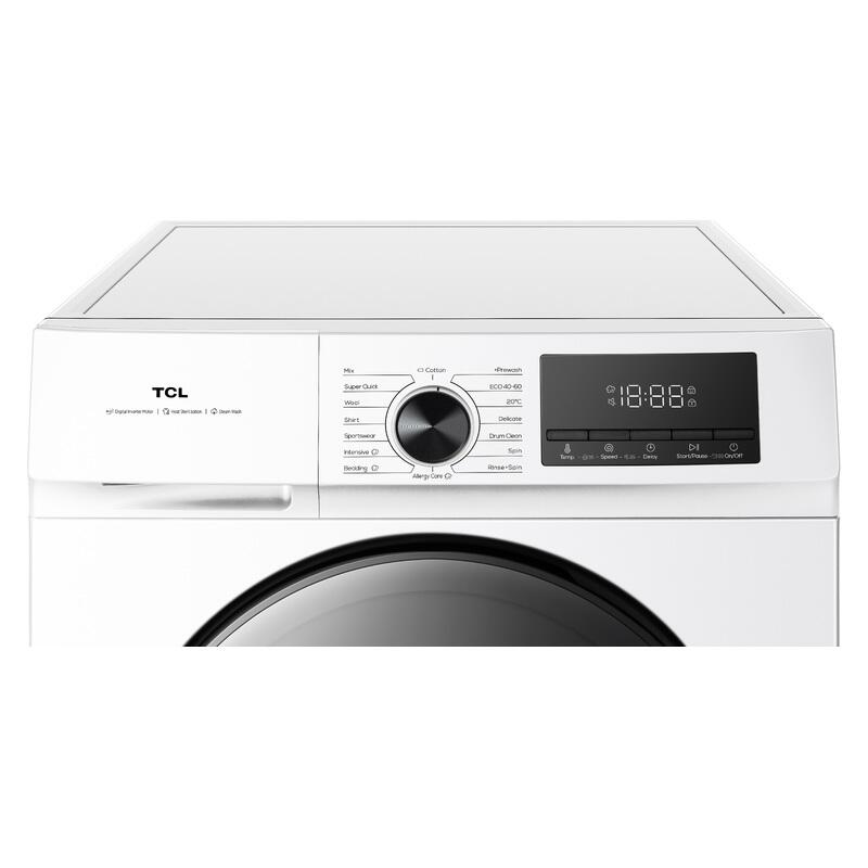 TCL 7.5kg Front Load Washing Machine - White