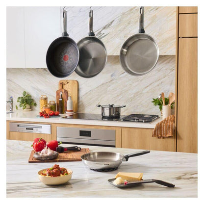 Tefal 28cm Emotion+ Induction Uncoated Stainless Steel Wok