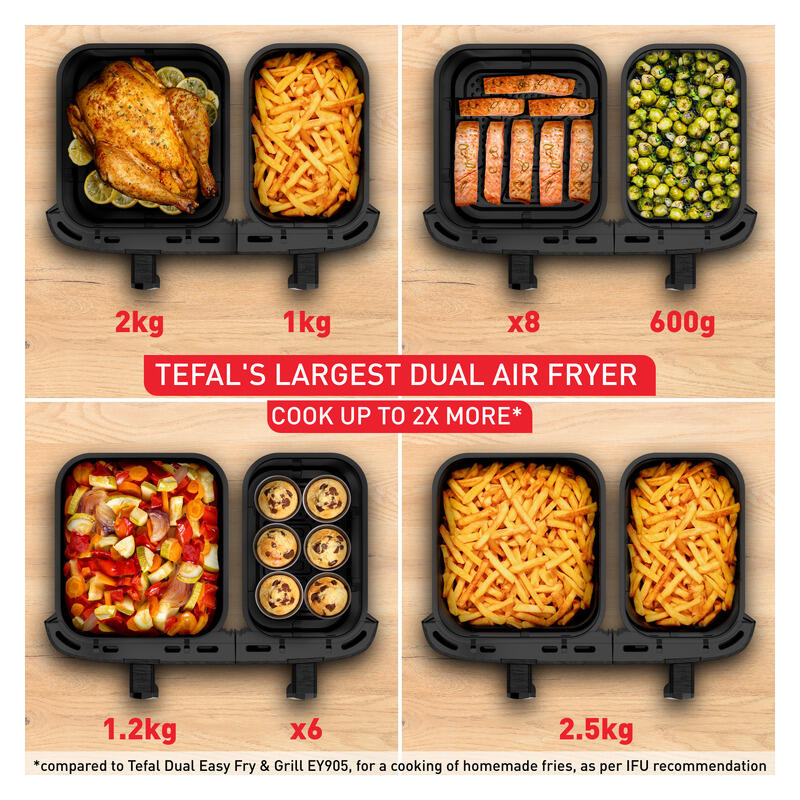 Tefal Dual Easy Fry & Grill Air Fryer