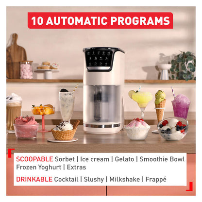 Tefal Dolci Rise Drinks & Dessert Maker with Nesquik Tins - White