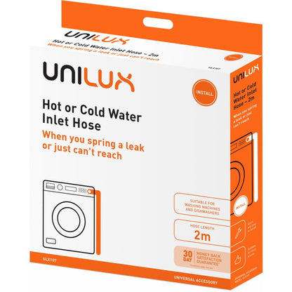 Unilux 2m Hot or Cold Water Inlet Hose