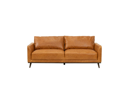 Vignette 3 Seater Leather Sofa - Tan