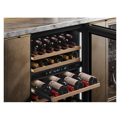 Vintec 40 Bottle Dual Zone Wine Fridge Cabinet - Black
