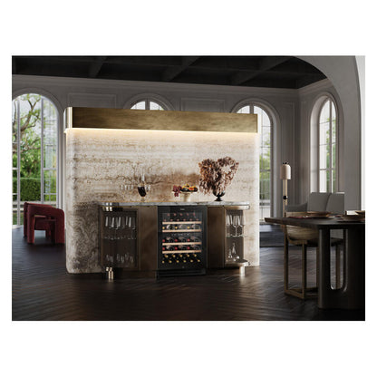 Vintec 40 Bottle Dual Zone Wine Fridge Cabinet - Black