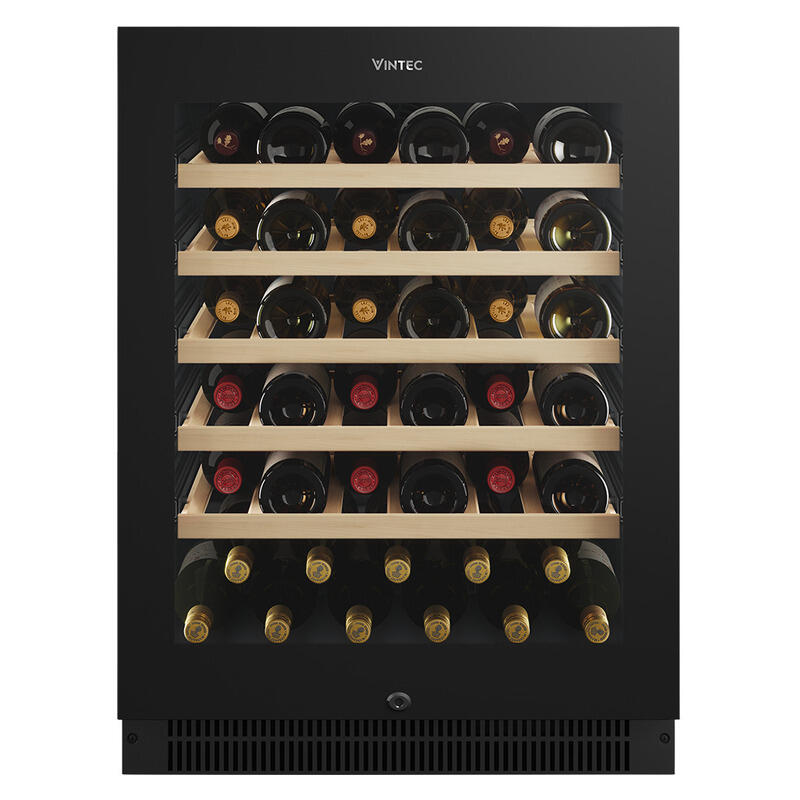 Vintec 41 Bottle Single Zone Wine Fridge Cabinet - Black
