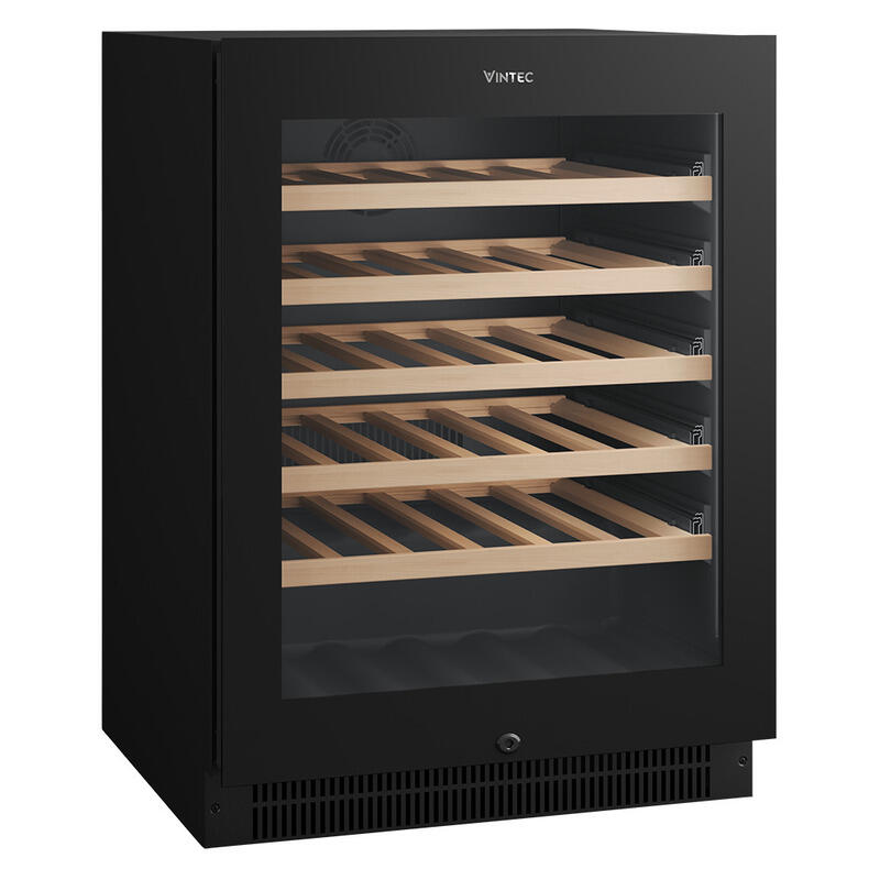 Vintec 41 Bottle Single Zone Wine Fridge Cabinet - Black