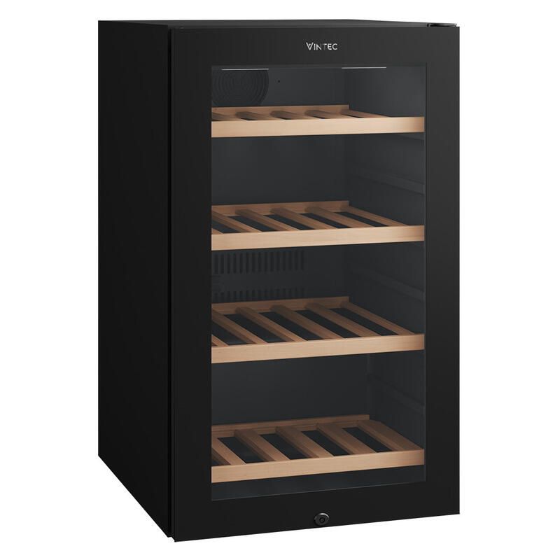 Vintec 35 Bottle Under-Counter Wine Fridge Cabinet - Black