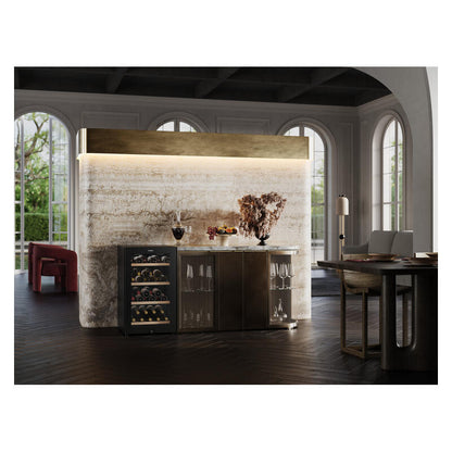 Vintec 35 Bottle Under-Counter Wine Fridge Cabinet - Black