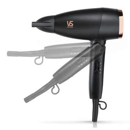 VS Sassoon Pro Wanderlust Hair Dryer - Black/Rose Gold