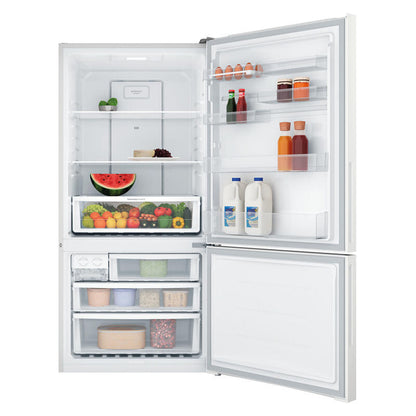 Westinghouse 496L Bottom Mount Fridge Freezer - White