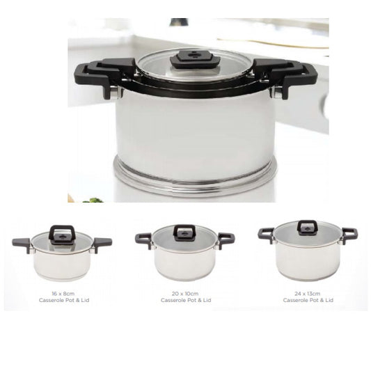 Westinghouse 3 Piece Nesting Pot and Pan Set
