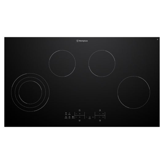 Westinghouse 4 Zone Ceramic Cooktop with Triple Zone and Hob2Hood 90cm