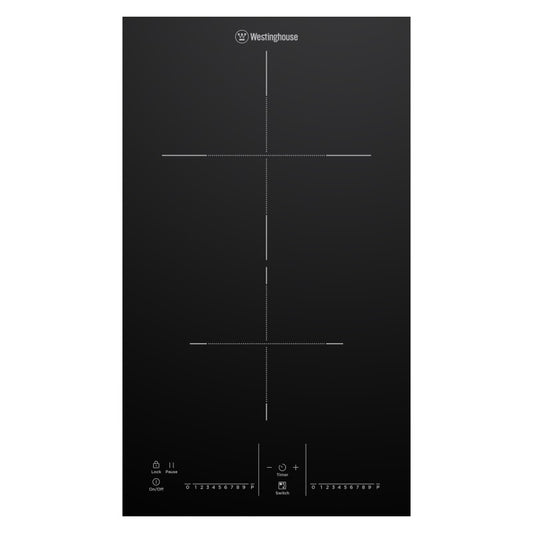 Westinghouse 30cm 2-Zone Induction Cooktop - Black