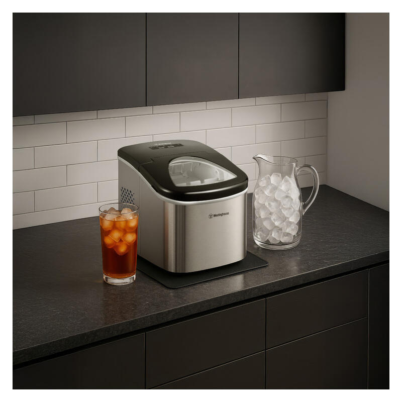 Westinghouse 12kg Ice Cube Maker - Stainless Steel