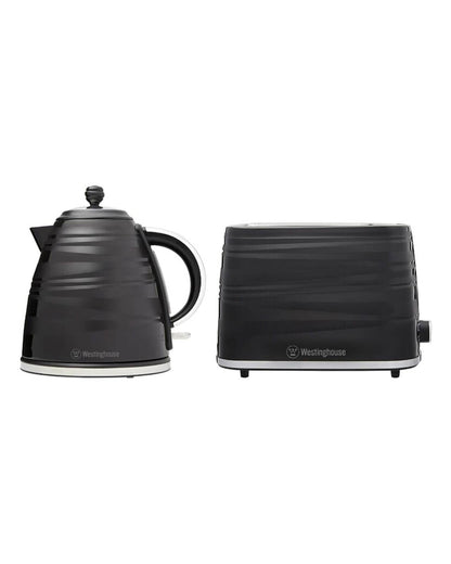 Westinghouse Kettle & Toaster Pack - Black Stripe