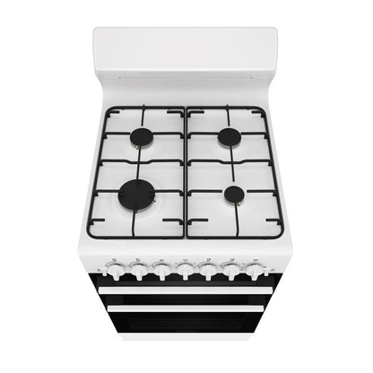 Westinghouse 54cm Freestanding Gas Cooker + Grill - White