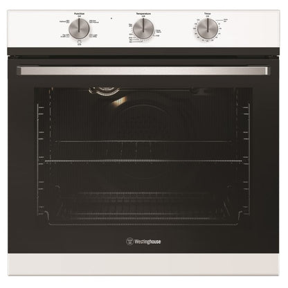Westinghouse 60cm Built-In Oven with 5 Functions - White
